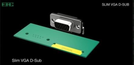 EDAC D-Sub Connectors _ Slim VGA